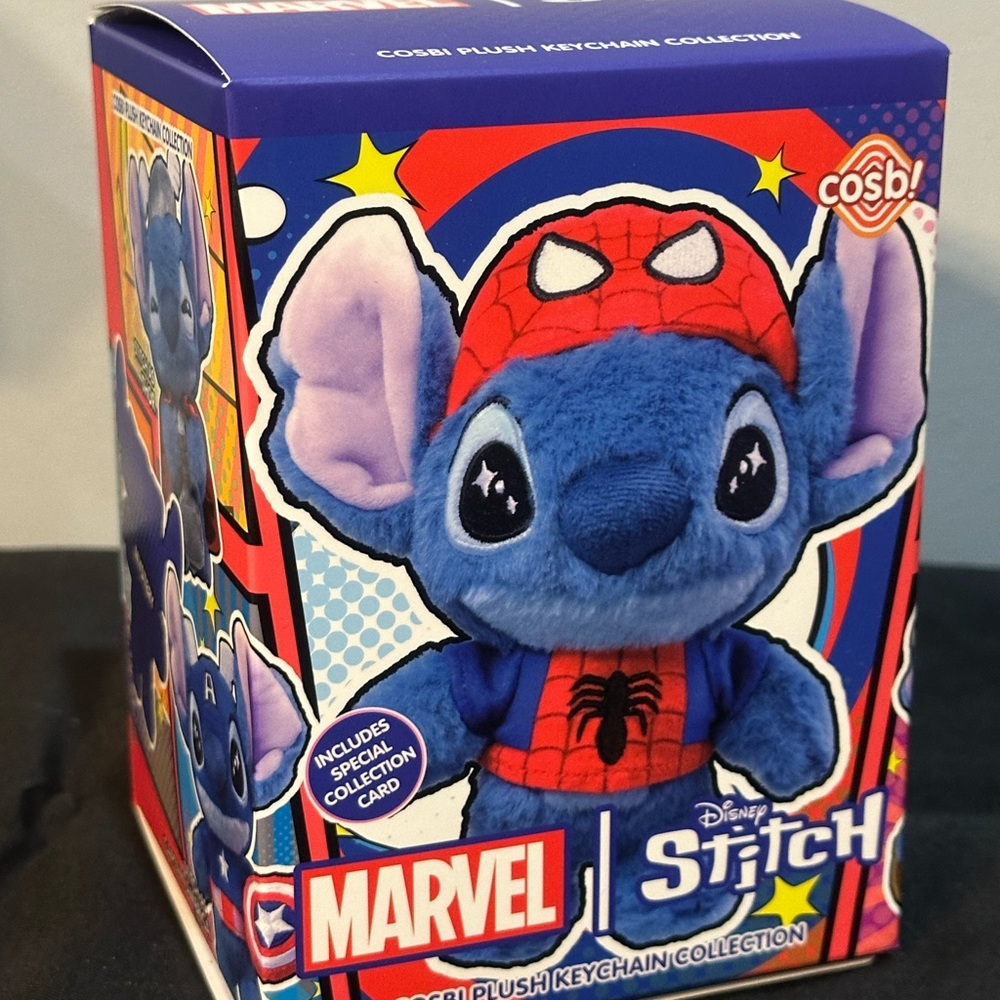 Cosbi Disney Stitch Marvel Plush Keychain - Blind Box